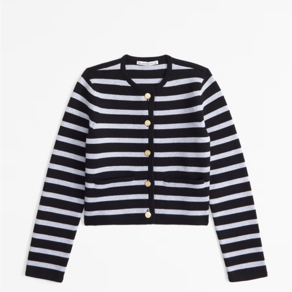 Abercrombie LuxeLoft Crew Sweater Jacket - Picture 7 of 9